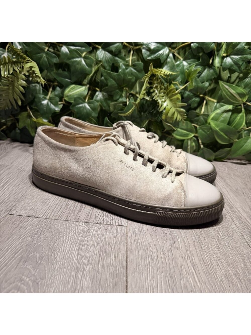 Axel Arigato Clean 90 Gray Leather Casual Men Sneakers Size 10 Made In Portugal